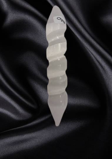 Double Terminated Twisted Selenite Wand SW6